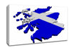 Map Of Scotland Canvas Wall Art