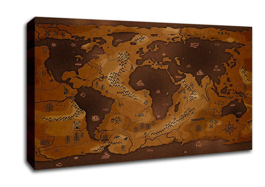 Map Canvas Wall Art