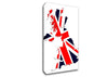 Map Of Britain Flag Canvas Wall Art