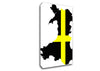 Map Of Wales St. Davids Canvas Wall Art