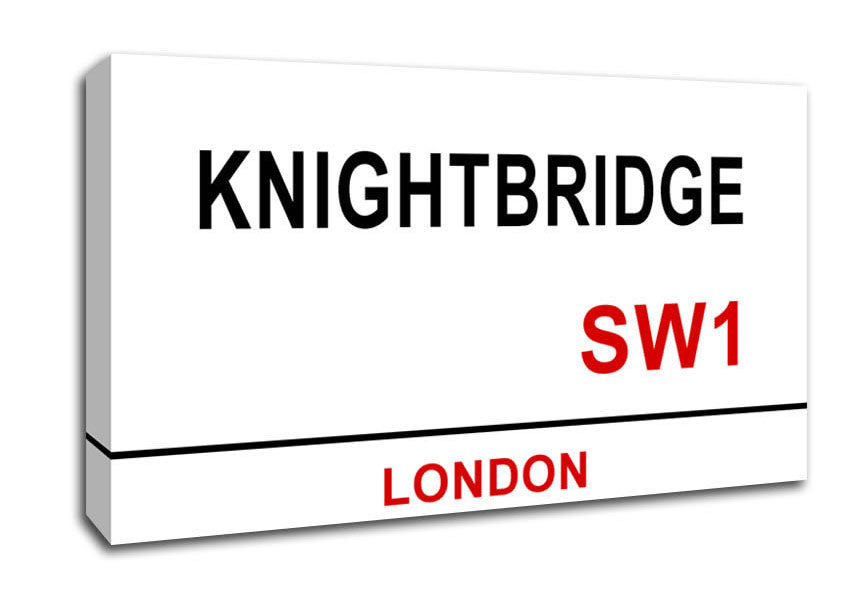 Knightbridge Signs Canvas Wall Art