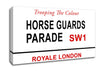 Horse Guards Parade Signs Canvas Wall Art
