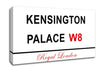 Kensington Palace Signs Canvas Wall Art