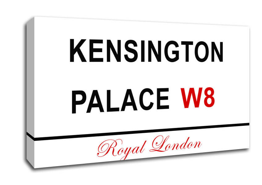 Kensington Palace Signs Canvas Wall Art