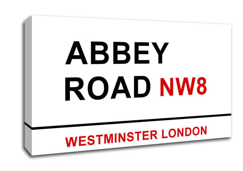 Abbey Road Signs Canvas Wall Art