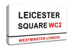 Leicester Square Signs Canvas Wall Art