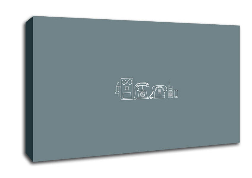 Phone Evolution Canvas Wall Art