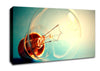 Light Bulb Macro Canvas Wall Art