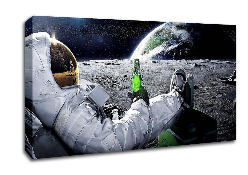 Moon Drink Canvas Wall Art