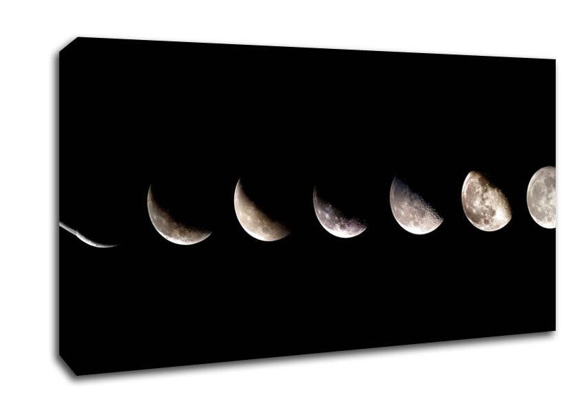 Moon Sequence Canvas Wall Art
