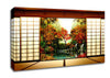 Japanese Garden From Inside Canvas Wall Art