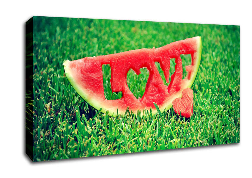 Love Watermelon Canvas Wall Art