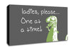 Ladies Please Canvas Wall Art