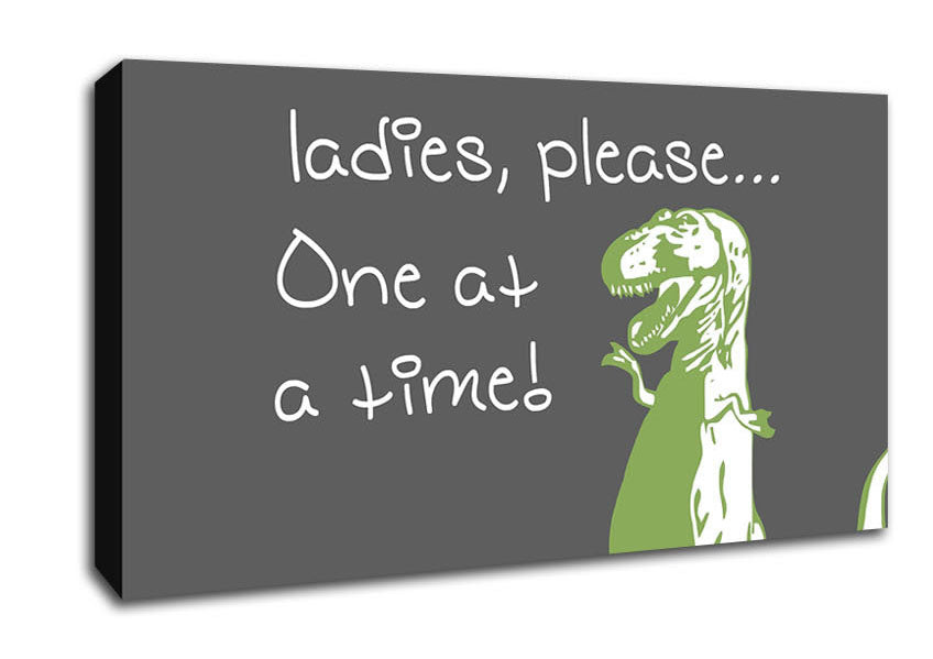 Ladies Please Canvas Wall Art