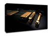 Black Guitar Canvas Wall Art