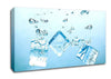 Ice Cubes Bubbles Canvas Wall Art