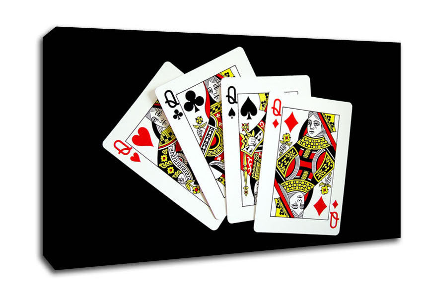 Ladies Poker Canvas Wall Art