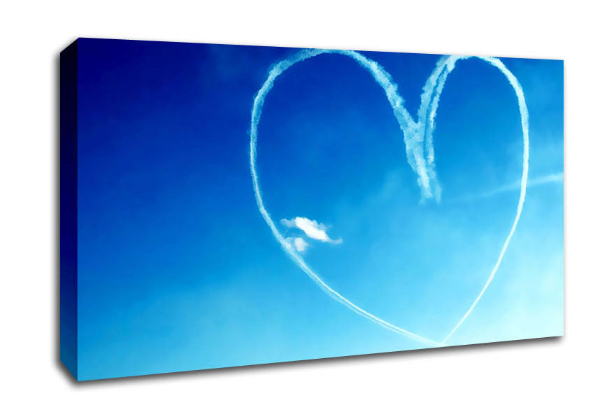 Love Heart Skies Canvas Wall Art