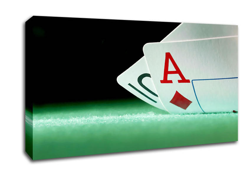 Poker Hand Canvas Wall Art