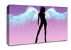 Purple Angel Wings Canvas Wall Art