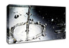 Metal Water Splash Canvas Wall Art