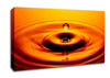 Orange Water Droplet Canvas Wall Art