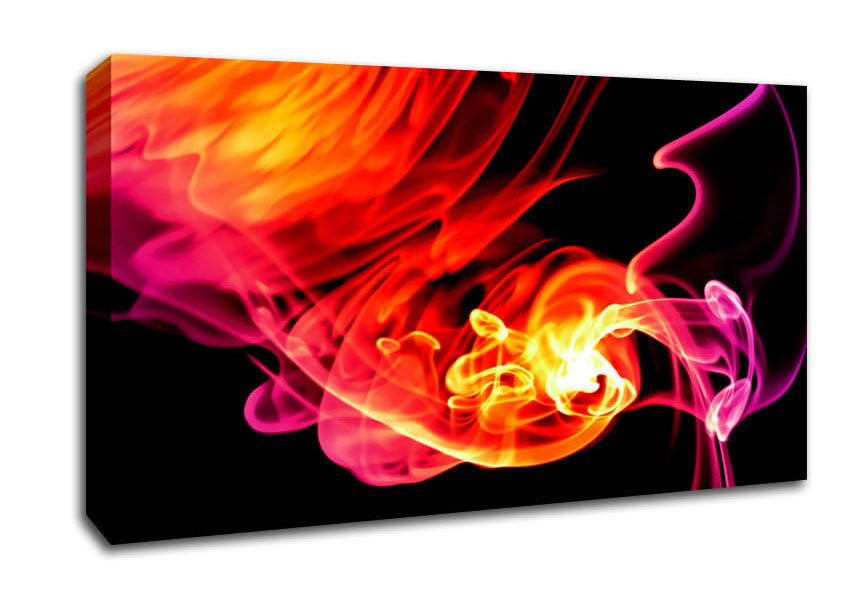 Orange Fireflies Canvas Wall Art