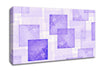 Lilac Squares Canvas Wall Art