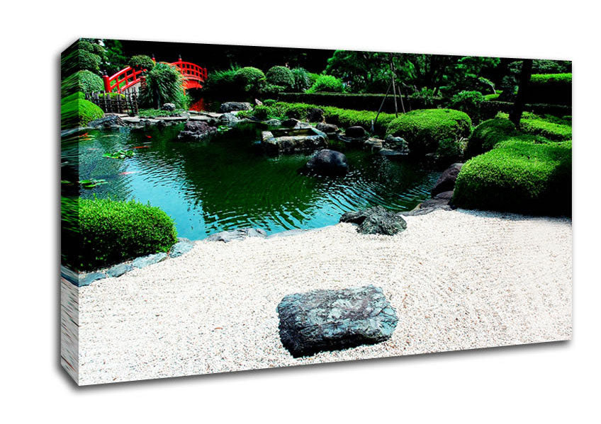 Peaceful Chinese Garden Canvas Wall Art