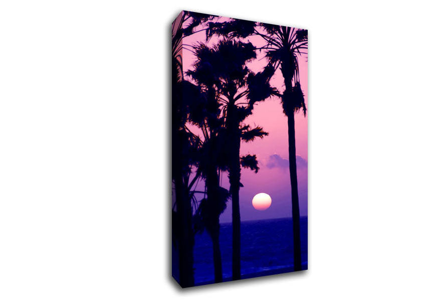 Paradise Ocean Sunset Canvas Wall Art