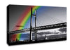 NYC Rainbow Bridge B n W Canvas Wall Art