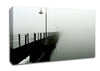 Misty Ocean Pier Canvas Wall Art