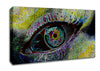 Psychedelic Peacock Eye Canvas Wall Art