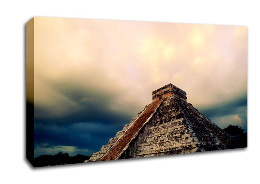 Mexicos Ancient Monument Canvas Wall Art