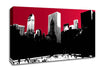 Painting The City Red Canvas Wall Art