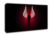 Male Angel Wings Red Canvas Wall Art