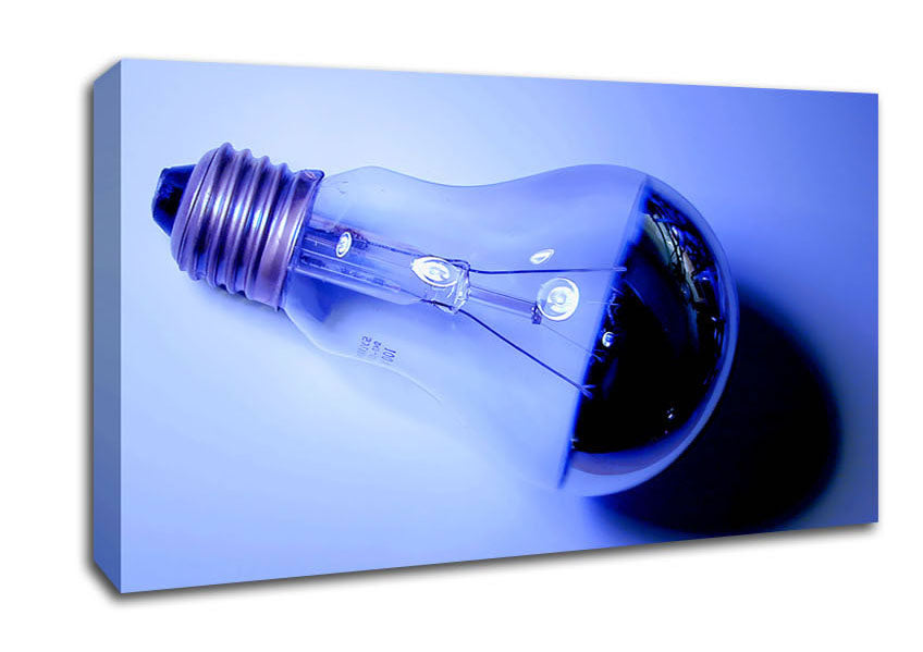Lightbulb Blues Canvas Wall Art