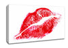 Red Lipstick Mark Canvas Wall Art