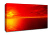 Orange Sunlit Ocean Canvas Wall Art