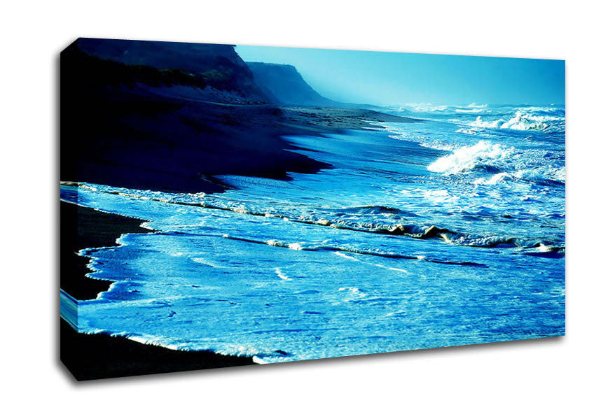Blue Waves Delight Canvas Wall Art