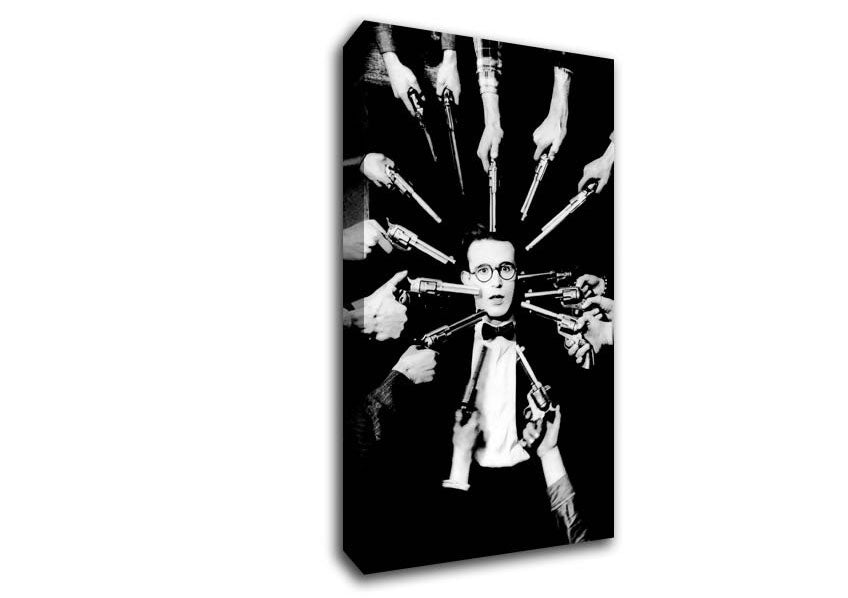Harold Lloyd Guns Canvas Wall Art