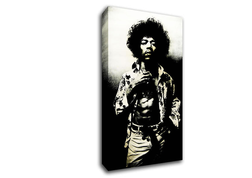 Jimi Hendrix Foxy Canvas Wall Art