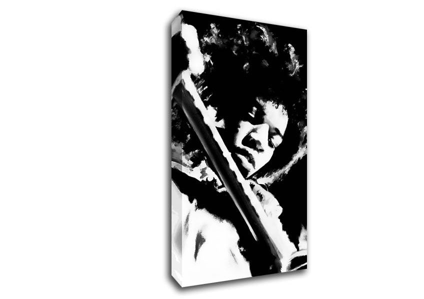 Jimi Hendrix Guitar Legend Canvas Wall Art