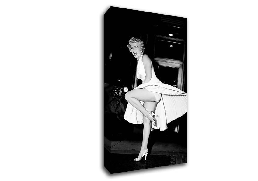Marilyn Monroe White Dress Canvas Wall Art