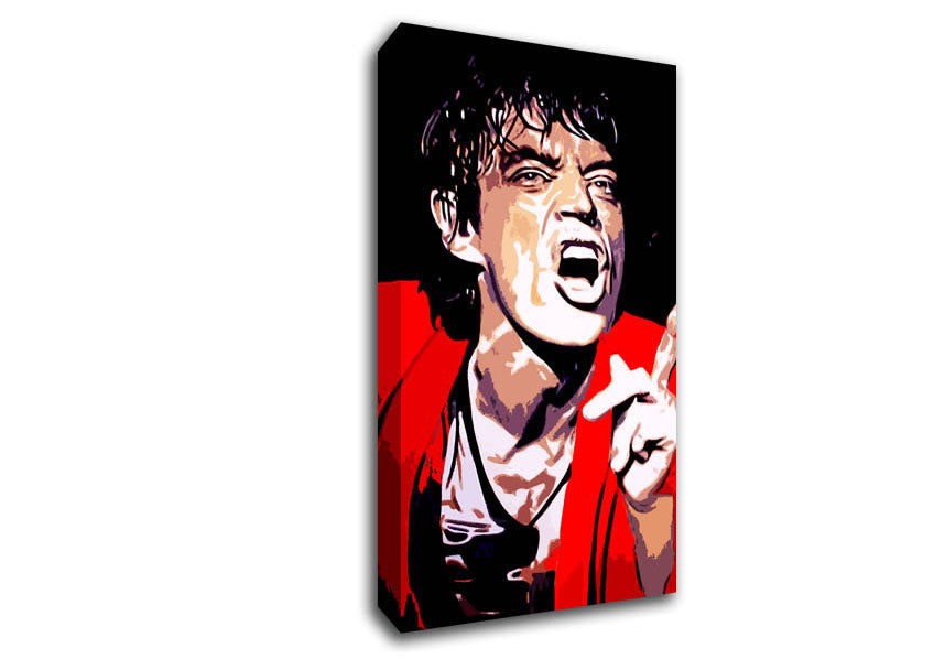 Mike Jagger Rolling Stones Canvas Wall Art