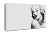 Marilyn Monroe Retro Grey Canvas Wall Art