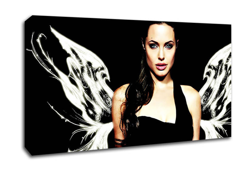 Angelina Jolie Angel Wings Canvas Wall Art