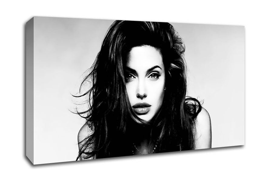 Angelina Jolie Sexy Stare Canvas Wall Art