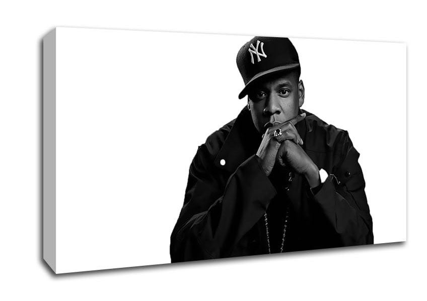 Jay Z Baseball Hat Canvas Wall Art