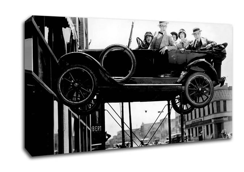 Harold Lloyd Car Jack Canvas Wall Art